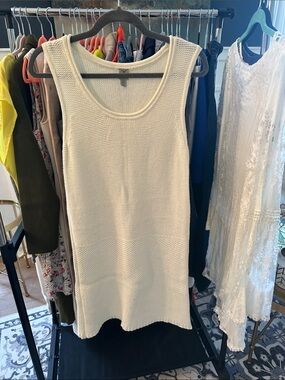 Tristan Cream Knit Tank Dress